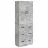 vidaXL Conjunto de Gabinete 2 unid. 66 x 34,5 x 87 cm Cinzento Cimento