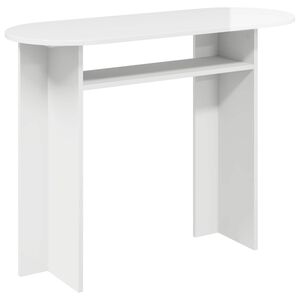 vidaXL Aparador com armazenamento Branco Brilhante 100 x 39,5 x 75 cm