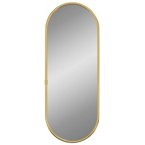 vidaXL Espelho de parede 40x15 cm oval dourado