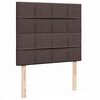vidaXL Estrutura de cama otomana com colch&atilde;o 120x190cm castanho escuro