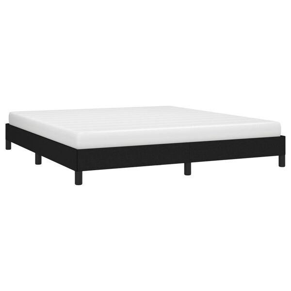 vidaXL Estrutura de cama sem colchão 180x200 cm tecido preto