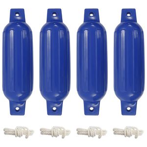 vidaXL Para-choques para barco 4 pcs &Oslash; 11x40 cm PVC azul
