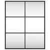 vidaXL Espelho de parede retangular 50x60 cm ferro preto
