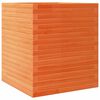 vidaXL Vaso/floreira de jardim 60x60x68,5 cm pinho maci&ccedil;o castanho mel