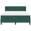 vidaXL Cama Box com colch&atilde;o Verde Escuro 200 x 140 cm Veludo