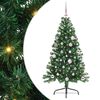 vidaXL &Aacute;rvore de Natal Artificial Pr&eacute;-iluminada Verde 150 cm PVC