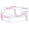 vidaXL Sof&aacute; 2 pcs Cinzento-acastanhado 175 x 82 x 80 cm tecido