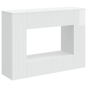 vidaXL Aparador Branco Alto Brilho 101 x 29 x 74 cm