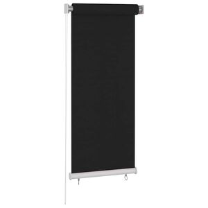 vidaXL Estore de rolo para exterior 65 (L) x 140 (A) cm preto
