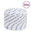vidaXL Corda de barco 18 mm 25 m polipropileno branco