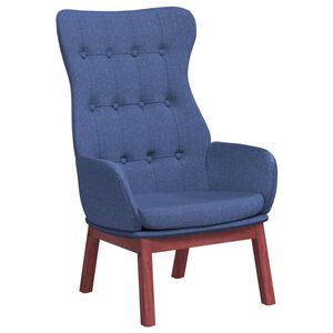 vidaXL Cadeira de descanso tecido azul