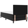 vidaXL Cama Box com colch&atilde;o Preto 90 x 190 cm Couro sint&eacute;tico