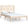 vidaXL Estrutura de cama 140x190 cm pinho maci&ccedil;o