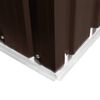 vidaXL Abrigo de jardim 257x298x178 cm metal castanho