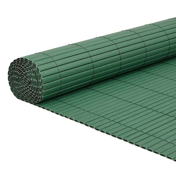 vidaXL Cerca de jardim dupla face verde 1,8x3 m PVC