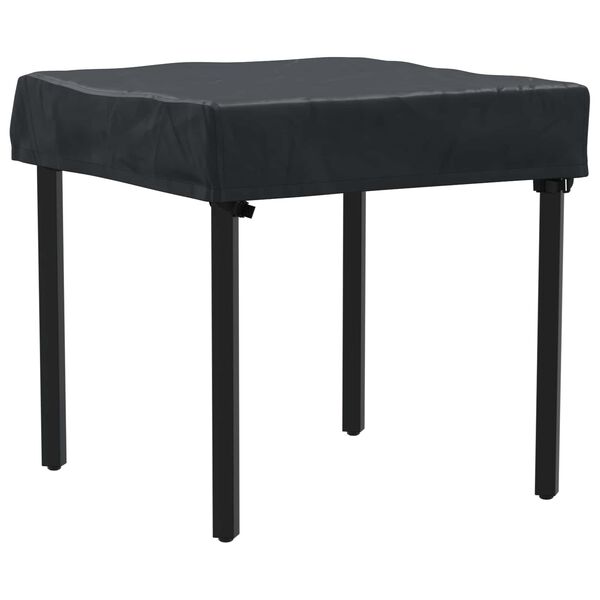 vidaXL Capa de Mesa Liso Preto 82 x 82 x 15 cm tecido