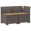 vidaXL Sof&aacute; de Jardim 2 Lugares com Almofadas Look Rattan PP