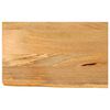 vidaXL Tampo de mesa c/ borda viva 40x20x3,8 cm mangueira maci&ccedil;a