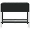 vidaXL Canteiro de jardim com prateleira 2pcs 90x40x75cm vime PE preto