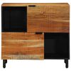vidaXL Buffet Natural 80 x 33,5 x 75 cm Madeira S&oacute;lida de Ac&aacute;cia