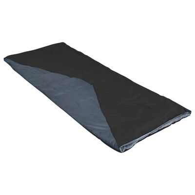 vidaXL Saco-cama de campismo leve tipo envelope 2 pcs 1100g 10 ºC preto