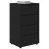 vidaXL Gabinetes de Armazenamento 2 pcs Preto 60 x 48 x 105 cm