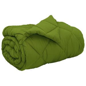 vidaXL Edredom de Inverno Verde 200 x 135 cm Microfibra