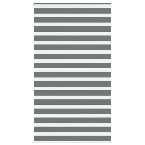 vidaXL Cortina de zebra 125x200 cm largura do tecido 120,9cm poli&eacute;ster