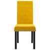vidaXL Cadeiras de jantar 4 pcs veludo amarelo
