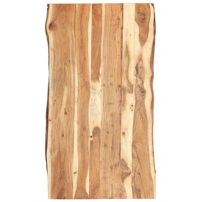 vidaXL Tampo de mesa 118x(50-60)x3,8 cm madeira de acácia maciça