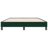 vidaXL Estrutura de cama sem colch&atilde;o 140x220 cm veludo verde-escuro