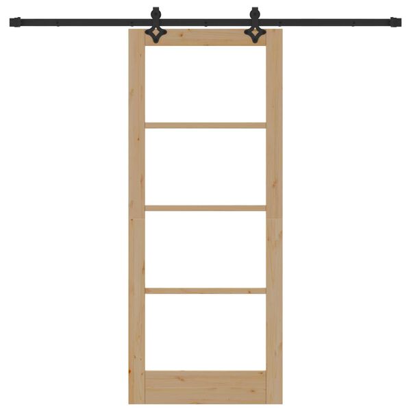 vidaXL Porta Deslizante Natural 83 x 202 cm