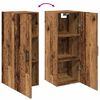 vidaXL Arm&aacute;rio de parede 34,5x34x90 cm derivados madeira madeira velha