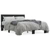 vidaXL Estrutura de cama 140x200 cm derivados de madeira/metal preto