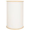 vidaXL Balc&atilde;o de exposi&ccedil;&atilde;o Marrom Claro e Branco &Oslash; 60 x 93 cm