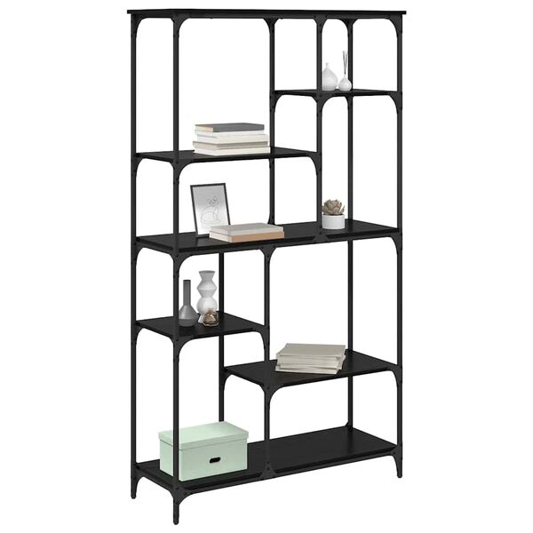 vidaXL Estante Carvalho Preto 99 x 35,5 x 176 cm Madeira processada