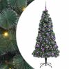 vidaXL &Aacute;rvore de Natal Artificial Pr&eacute;-iluminada com Conjunto de Bolas