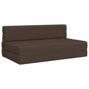 vidaXL Sof&aacute; Cama Dobr&aacute;vel Cinzento-acastanhado 152 x 86,5 x 60 cm