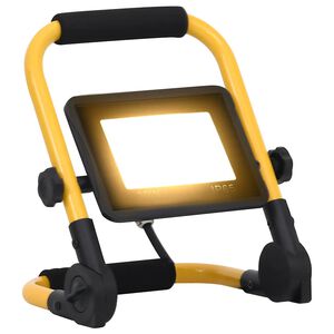 vidaXL Projetor c/ ilumina&ccedil;&atilde;o LED e pega 30 W branco quente