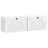 vidaXL Gabinete de TV de Parede Branco Brilhante 98 x 31 x 30 cm