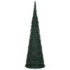 vidaXL &Aacute;rvore de Natal with LED String Lights Verde 150 x 150 cm PVC