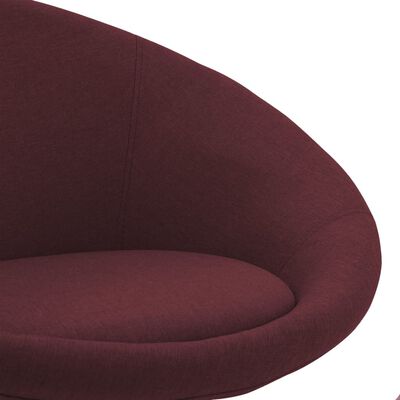 vidaXL Cadeiras de jantar giratórias 6 pcs tecido roxo