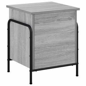 vidaXL Caixa de Armazenamento Sonoma cinzento 80 x 40 x 49,5 cm