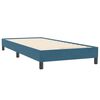 vidaXL Cama com molas/colch&atilde;o 80x220 cm veludo azul-escuro