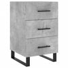 vidaXL Mesa de cabeceira 40x40x66 cm derivados madeira cinza cimento