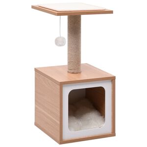 vidaXL &Aacute;rvore para gatos c/ tapete arranhador sisal 62 cm