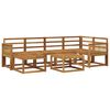 vidaXL Conjunto de Sof&aacute;s para Exterior 7 pcs Natural