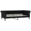 vidaXL Sof&aacute;-cama 100x200 cm couro artificial preto