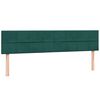 vidaXL Cama com molas colch&otilde;es 200x210 cm veludo verde-escuro