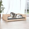 vidaXL Cama para c&atilde;es 105,5x75,5x28 cm madeira de pinho maci&ccedil;a